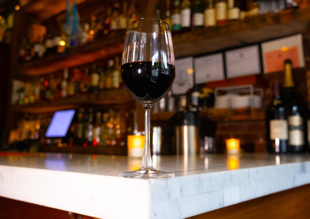 GLASS OF WINE AT PORTEÑO NYC
