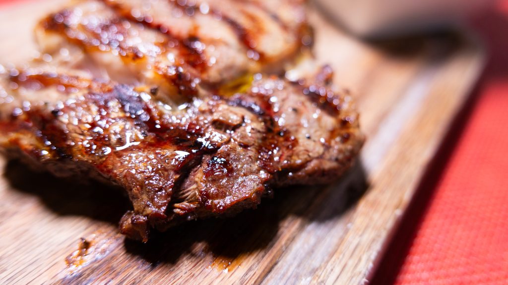 Close up steak