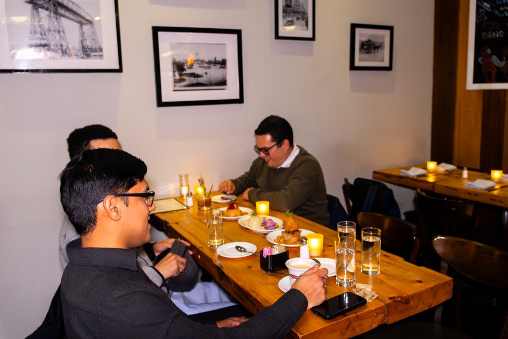 patreons at porteno having dessert